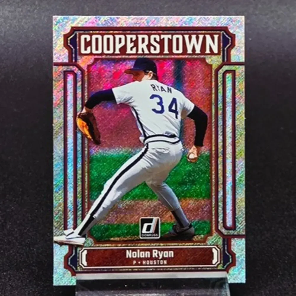 Nolan Ryan Cooperstown Rapture Select Blue Prizm Rangers Astros Hall of Fame